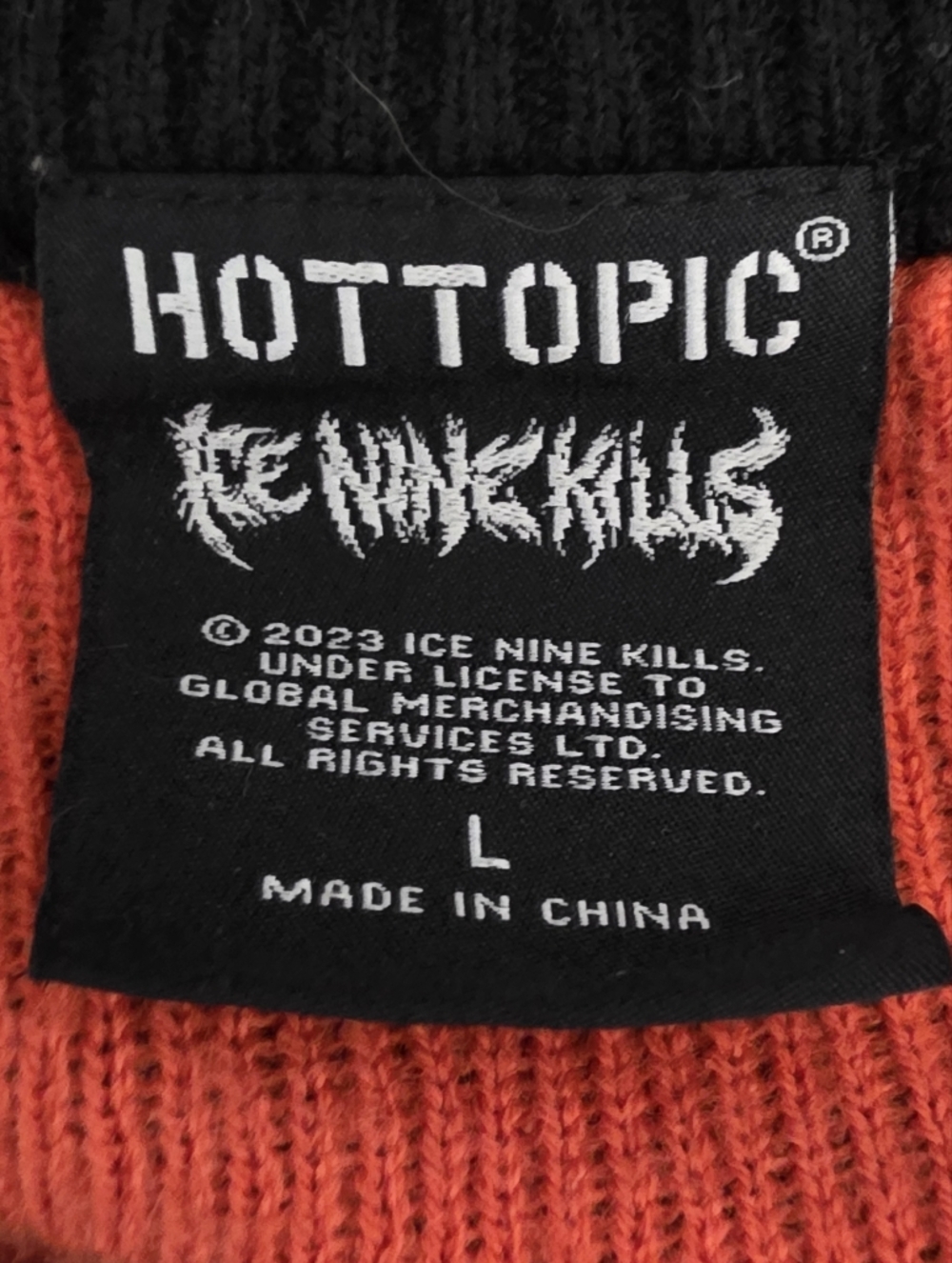 Ice Nine Kills Knit Sweater - Horror Graphic - Silence - Band Merch - Hot Topic - Picture 2 of 4